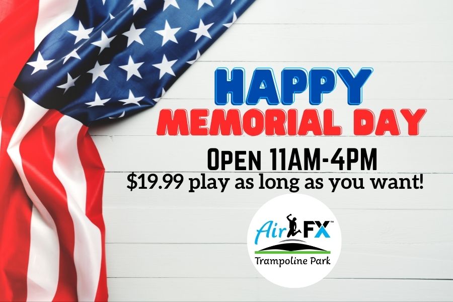 Memorial Day – All Day Play Special