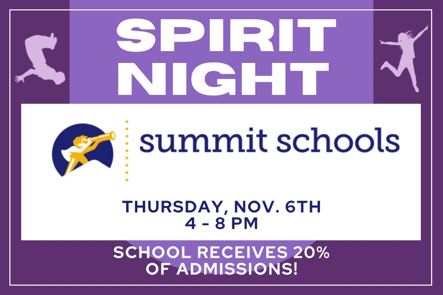 Spirit Night - Summit School - 110625 Spirit Night - Echo Hill Elementary - Nov. 7th
